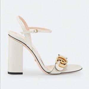 Gucci Marmont Leather block-geek sandals